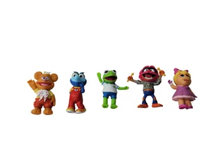 Disney Muppet Babies Playroom 5 Figures Piggy Kermit Fozzy Gonzo Animal 2.25" T - Picture 1 of 8