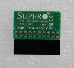 Supermicro AOM-TPM-9655V Rev1.01 TCG 1.2 Compliant Trusted Platform Module (TPM) - Picture 1 of 2