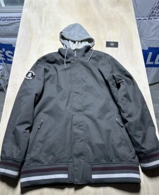Nike Snowboarding Holladay Chaqueta Hombres Talla XL 371909 Gris Granate Blanco Raro SBJ Foto 1 de 4