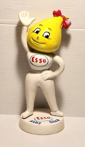 ESSO Cast Iron Coin Bank Yellow Mrs. Drip Oil Gasoline Advertisement FRAU TROPF - Picture 1 of 10