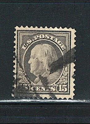 US Year of 1912 Franklin Stamp Scott# 418 (Used), - Image 1 of 2
