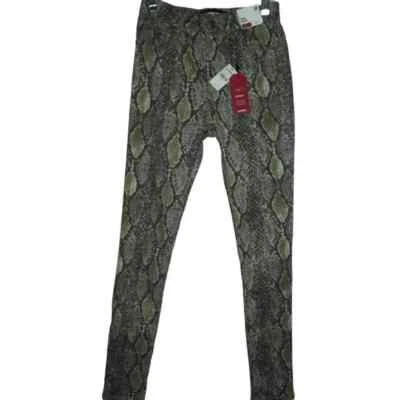 Express Sz 0 x 30" Snakeskin Stretch High Rise Supersoft Legging jeans leggings - Image 1 of 4