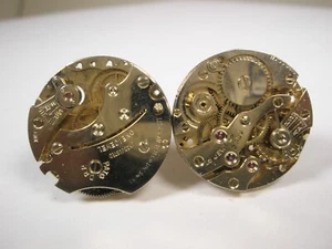 Watch Movement Vintage SHIELDS Cuff Links - Picture 1 of 8