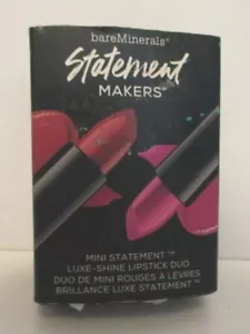 BARE MINERALS STATEMENT MAKERS LUXE SHINE MINI ROSSETTO DUO FRANCESE & HUSTLER - Foto 1 di 5