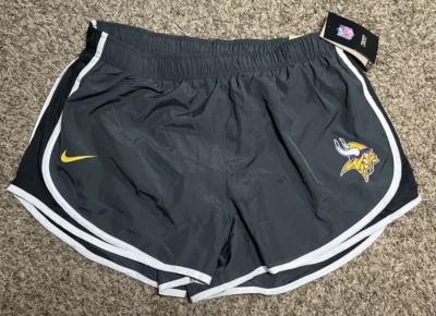 NUEVO Pantalones Cortos Atléticos para Correr Nike Dri-Fit Minnesota Vikings NFL para Mujer (XL) Foto 1 de 2