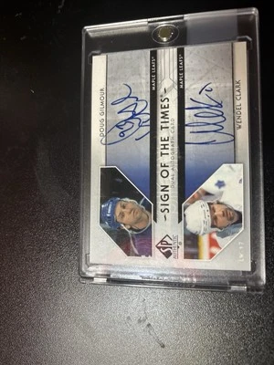 Doug Gilmour/Wendel Clark Sign Of The Times Dual Autograph ST-DW - Image 1 of 4