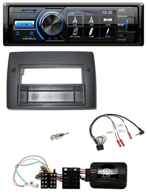 JVC Bluetooth Lenkrad USB DAB Autoradio für Fiat Stilo 2001-2007 Profi Ablage - Bild 1 von 4