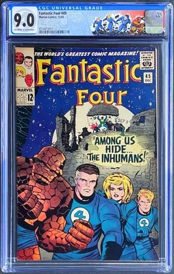 Fantastic Four 45 CGC 9.0 1965 Marvel Comics 1st App Silver Age FF KEY Unpressed - Image 1 of 4