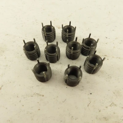 Lote de 10 insertos de rosca de bloqueo de llave de alta resistencia Jergens 3/8-24 Foto 1 de 4