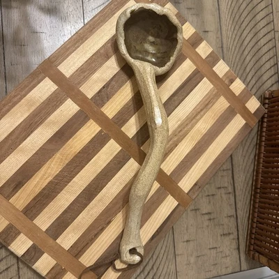 Cucharón Bendición Cerámica Hecha a Mano Cuchara Cerámica Rústica Regalo Espiritual Decoración del Hogar Foto 1 de 4