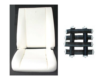 IMBOTTITURA SEDUTA + KIT CINGHIE 6 PZ. PER FIAT PANDA I° SERIE dal 1986 al 2003 - Immagine 1 di 4