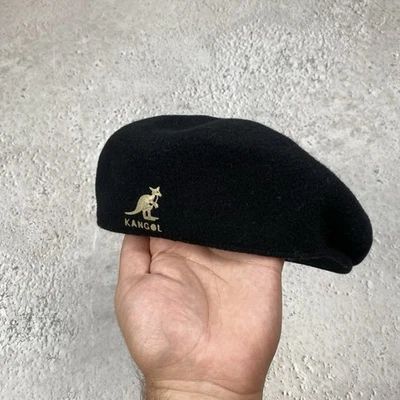 Sombrero Boina Kangol Vintage Negro Talla M Inglés Foto 1 de 4