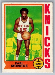 1974-75 Topps - Earl Monroe #25 - HOF VG *TEXCARDS* - Bild 1 von 2