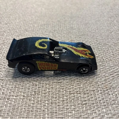 Coche Antorcha Humana Hot Wheels Vintage 1977 Negro Héroes Hong Kong Dragster Coche Divertido Foto 1 de 4
