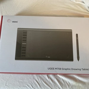 UGEE M708 10x6 in Drawing Tablet 8 Hot Keys Tested Working 8192 Pressure Levels - Picture 1 of 5