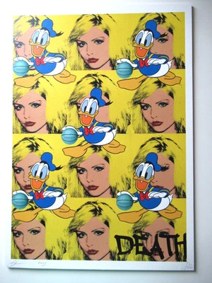 DEATH NYC (1979) SIEBDRUCK VON 2023 ORIGINAL HAND SIGNIERT, NUMMERIERT 32x45cm - Bild 1 von 4