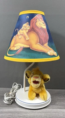 Linda lámpara vintage Disney El Rey León con peluche simba años 90 Foto 1 de 4