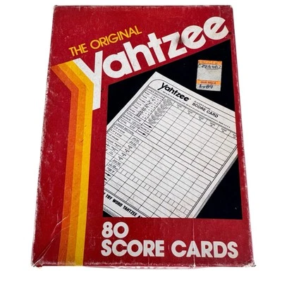 Yahtzee Vintage Score Cards Sheets 1982 Games Toys Family Fun - Image 1 of 4