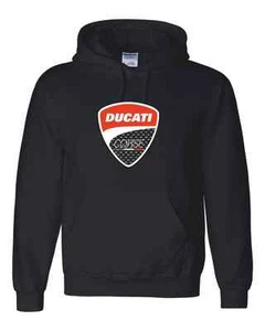 Sudadera con capucha estampada estilo carbono Ducati Corse para motocicleta en 5 tallas - Imagen 1 de 2