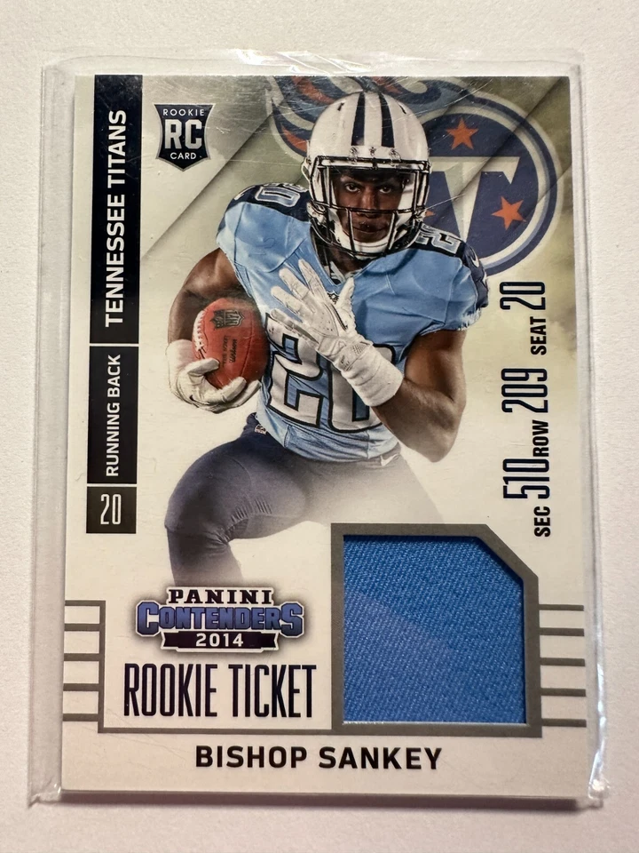 K56,607 - 2014 Panini Contenders Rookie Ticket Jerseys #RTS34A Bishop Sankey - Image 1 of 1