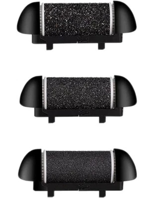 3 Roller Refill Replacement Heads for Electric Callus Remover Pedicure Foot File