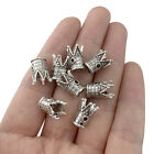 30 Antique Silver 3D Crown Charms for Bracelet Necklace earrings Jewelry Making