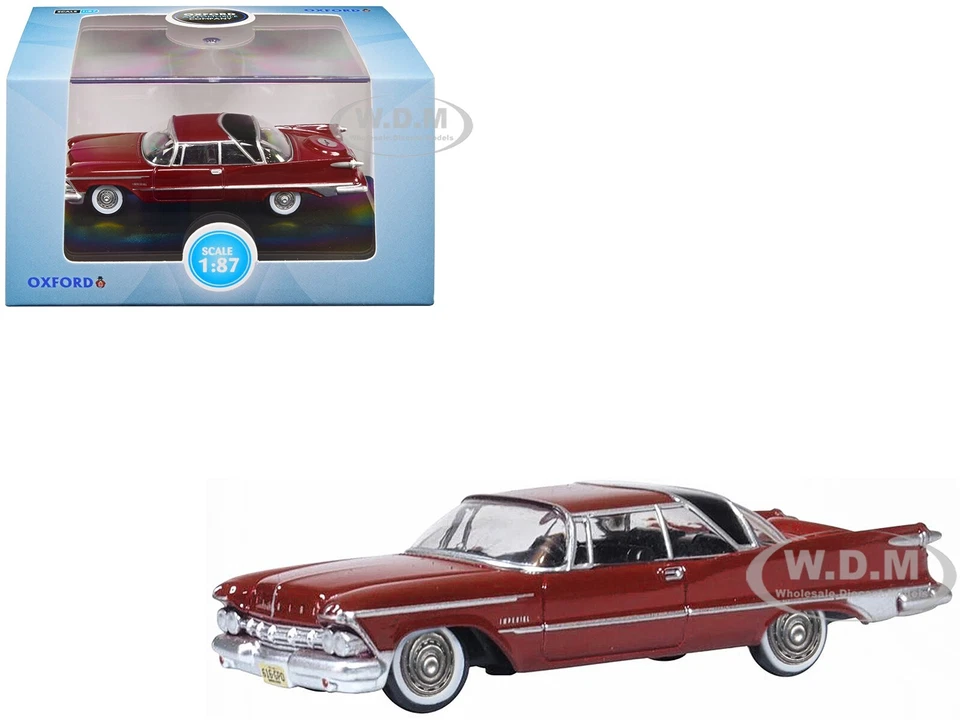 1959 CHRYSLER IMPERIAL CROWN RADIANT RED 1/87 (HO) DIECAST BY OXFORD 87IC59003