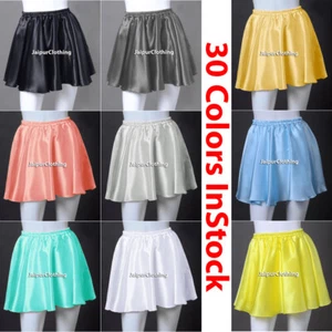 Mujeres Mini Faldas Satén Dama Plisadas Retro Cintura Alta Brillante Club Vestido Corto - Imagen 1 de 31