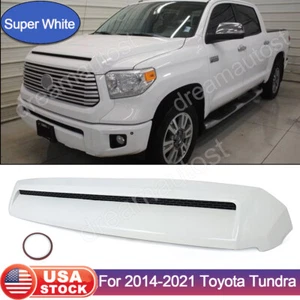 For Toyota Tundra 2014-2021 Front Upper Bumper Hood Bulge Molding Grille Trim - Picture 1 of 54