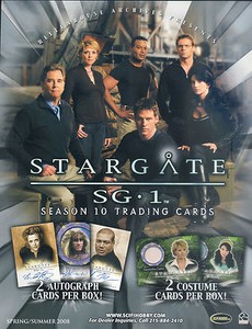 STARGATE SG-1 SEASON 10 2008 RITTENHOUSE ARCHIVES PROMOTIONAL SALE SELL SHEET
