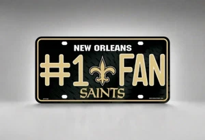 Placa de metal para auto/camión de los New Orleans Saints - Imagen 1 de 1