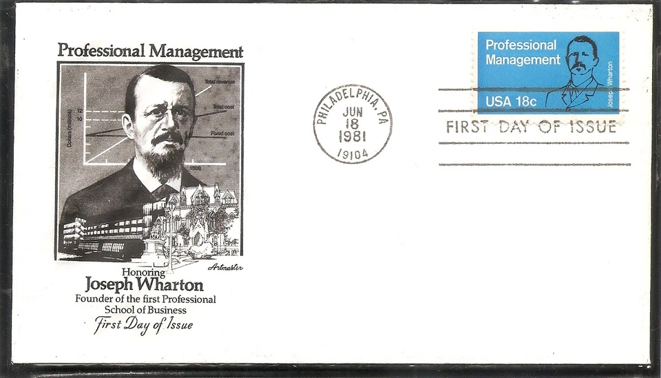 US Scott # 1920 Professional Management FD. Artmaster Cachet. - Image 1 of 1