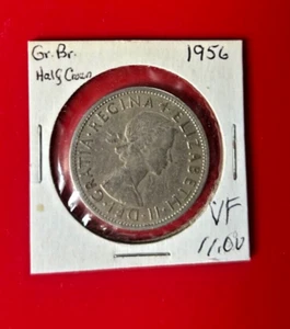 1956 UK HALF CROWN COIN - NICE WORLD COIN !!! - Picture 1 of 2
