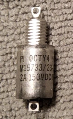 NEW SPRAGUE MIL SPEC M15733/23-0059 EMI FEEDTHROUGH FILTER 2A 150VDC 125 DEG C - Image 1 of 4