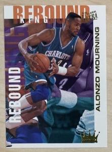ALONZO MOURNING - 1994-95 Ultra REBOUND KINGS Insert #3 - CHARLOTTE HORNETS - Picture 1 of 2