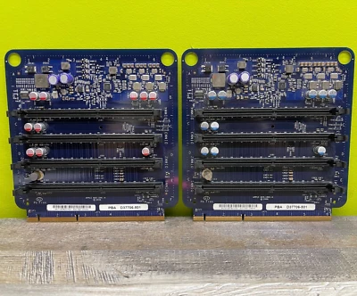 Par de placa elevadora de memoria Apple Mac Pro 1,1 A1186 2006-2007 630-7667 820-1981-A Foto 1 de 3