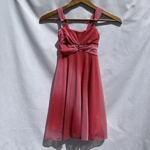 Girl’s Ruby Rox Sparkly Pink Ombré Dress w/Rhinestones Size S (5?) Measurements - Picture 1 of 11
