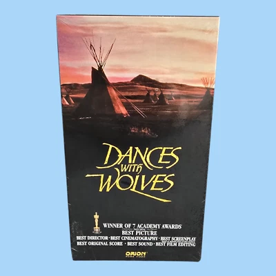 Dances with Wolves VHS 1990 First Release Orion Watermark Factory Sealed Costner - Image 1 of 4