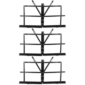 3 PCS Portable Music Stand Office Musical Score Storage Rack Book Display - Afbeelding 1 van 12