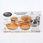 Gotham Steel Diamond Non-Stick Frying Pans Steamer & More Cookware 15 Pc Set 