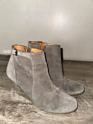 Lanvin Womens Side Zip Wedge Heel Booties 38/39 Designer Spring Office Casual - Image 1 of 4