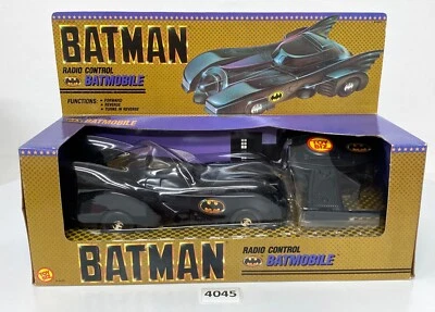 遥控无线电控制汽车蝙蝠侠 BATMOBILE DC TOYBIZ 1989 全新 罕见 — 第 1/4 张图片