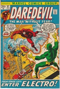 Daredevil #87 (5/72) VG/F: DD & Black Widow move to San Franciso: Electro App. - Picture 1 of 1