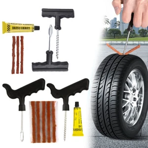 Tire Repair Kit Tyre Puncture Tubeless Tools Emergency Bike Motorcycle Car OY - Picture 1 of 17