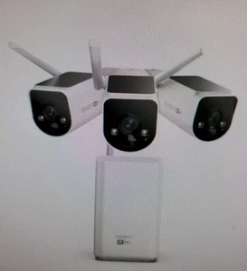 Swann MaxRanger 4K Solar 3 Camera Security System, Forever Charged Solar Panel - Picture 1 of 7