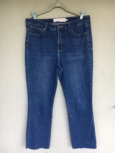 Soft Surroundings Jeans Damen 10T Ultimate Bootcut Crop Raw Hem Stretch Freizeit - Bild 1 von 13