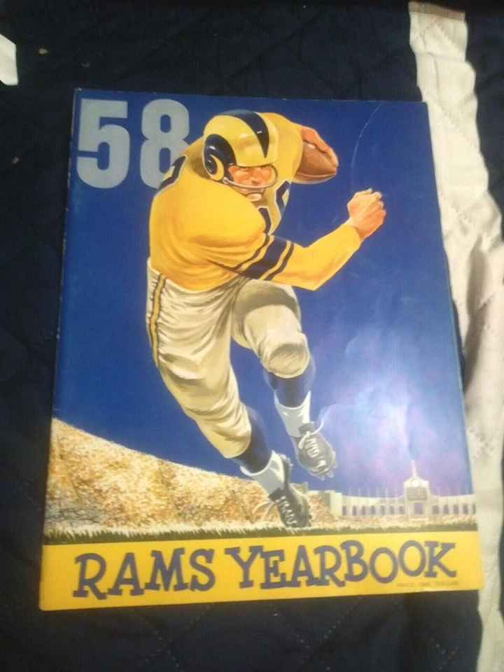 1958 Los Angeles Rams Inaugural Yearbook in exc-near mint condition  (see scan) - Image 1 of 1