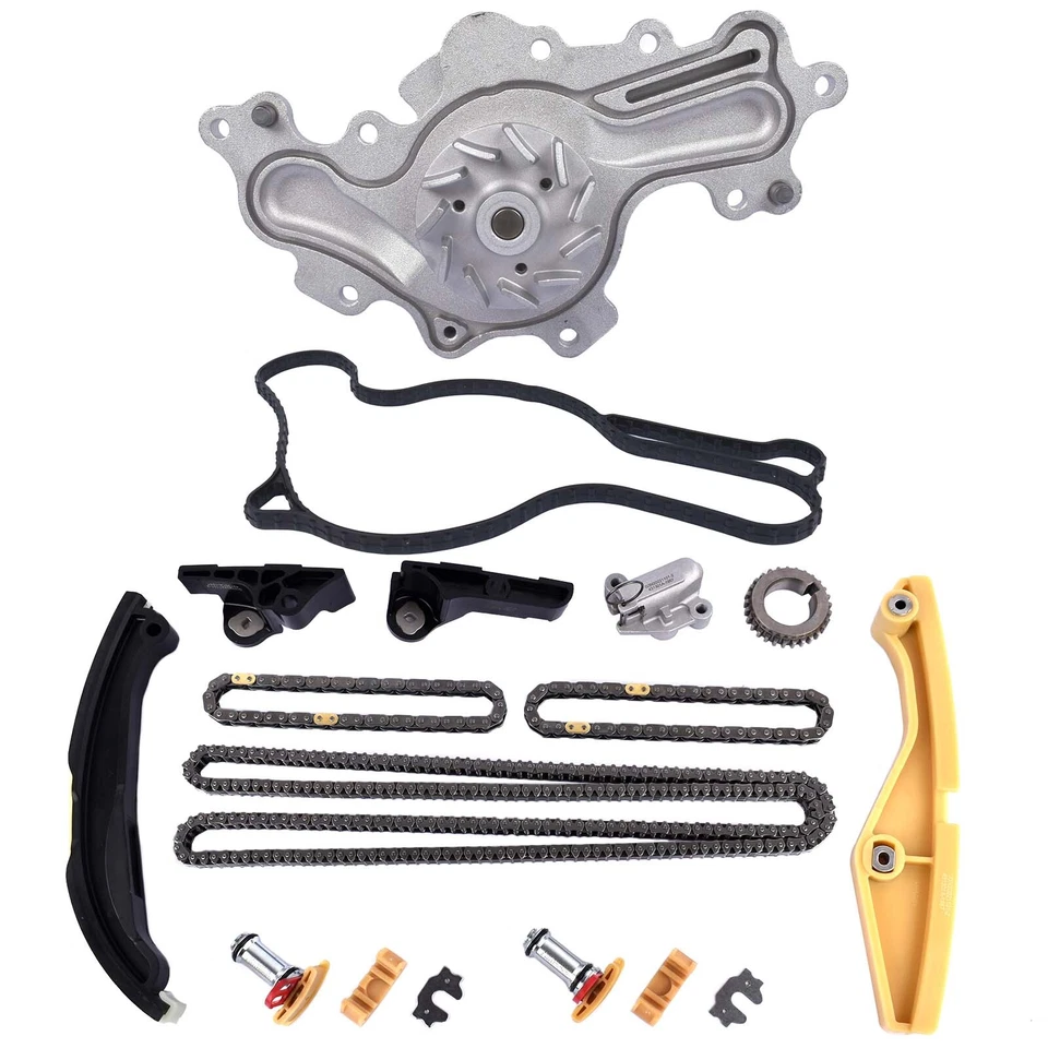 Kit de cadena de distribución bomba de agua para Ford Edge Taurus Lincoln MKS MKX 3,5 3,7 L AW6348 Foto 1 de 4