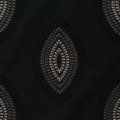ВЫШИТЫЙ ГЕОМЕТРИЧЕСКИЙ ЛИСТ ЧЕРНОГО ДЕРЕВА ЧЕРНЫЙ ИСКУССТВЕННЫЙ ШЕЛК МНОГОФУНКЦИОНАЛЬНАЯ ТКАНЬ НА ЯРДАХ 54 «W - Изображение 1 из 4