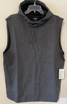 Old Navy Active Men’s Dynamic Fleece XL Gray Zip Pocket Hooded Shirt NWT! A3063 - Image 1 of 4